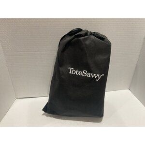 Tote Savvy Small Black Diaper Bag With Changing Pad & Crossbody Strap New